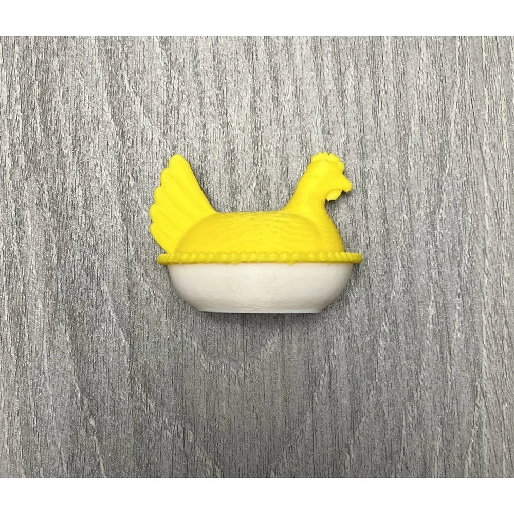 Set 6 Hen On Nest Fridge Magnets HON‎ 3D Printed Kitchen Farmhouse Two-Tone